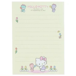Japan Original Hello Kitty Memo Pad & Sticker Set