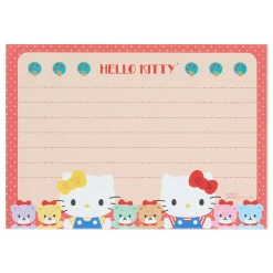 Japan Original Hello Kitty Memo Pad & Sticker Set