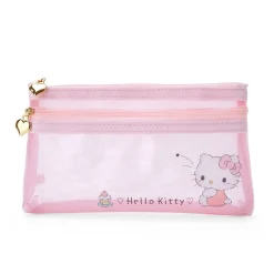 Japan Original Hello Kitty Mesh Pencil Pouch