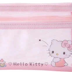 Japan Original Hello Kitty Mesh Pencil Pouch