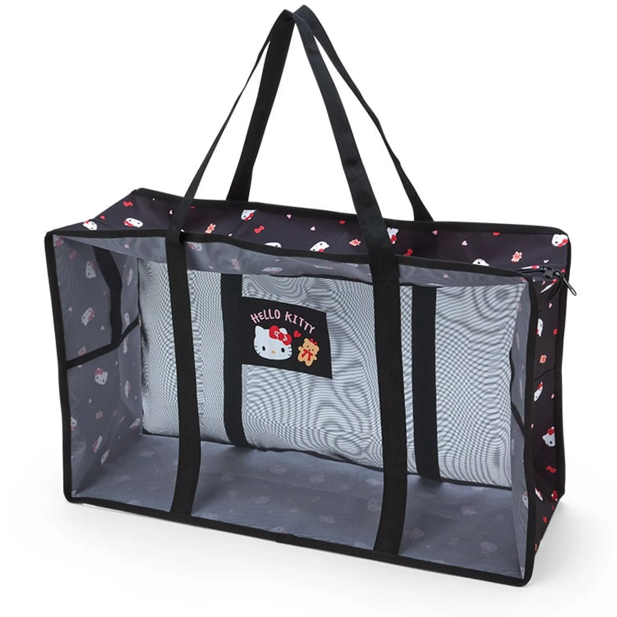 Japan Original Hello Kitty Mesh Storage Tote (Large)
