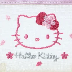 Japan Original Hello Kitty Mesh Zipper Pouch (Pink Sakura Series)