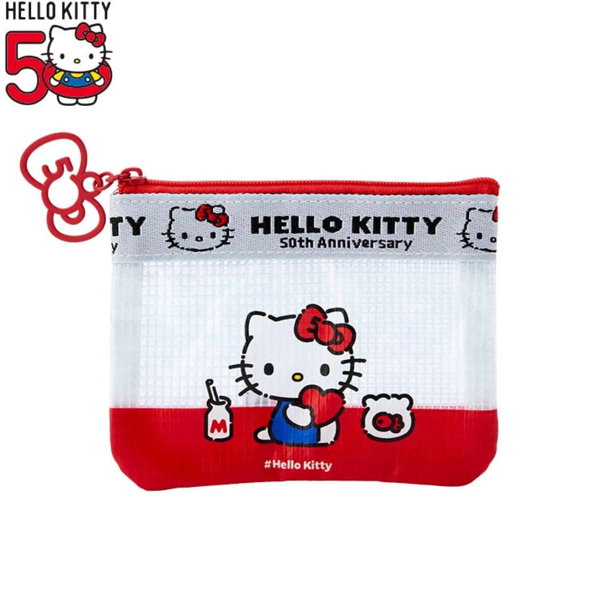 Japan Original Hello Kitty Mini Flat Pouch (Hello, Everyone! Series)