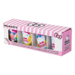 Silver Buffalo Hello Kitty Mini Glass 4-Piece Set (Pool Floatie)
