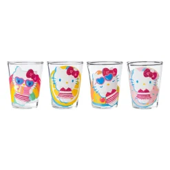 Silver Buffalo Hello Kitty Mini Glass 4-Piece Set (Pool Floatie)