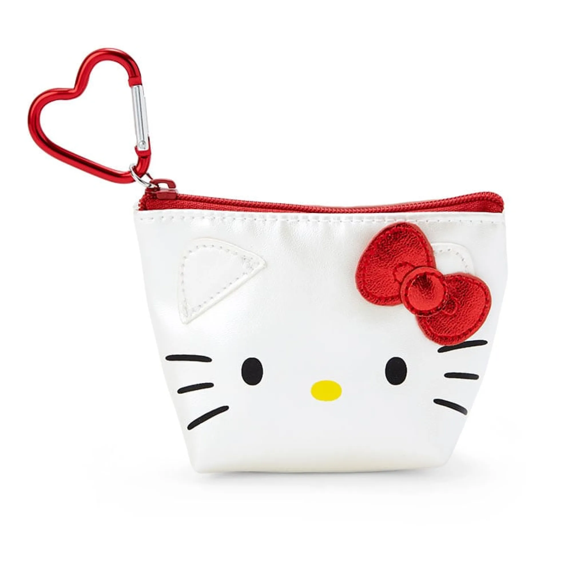 Japan Original Hello Kitty Mini Metallic Zipper Pouch