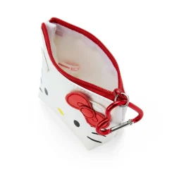Japan Original Hello Kitty Mini Metallic Zipper Pouch