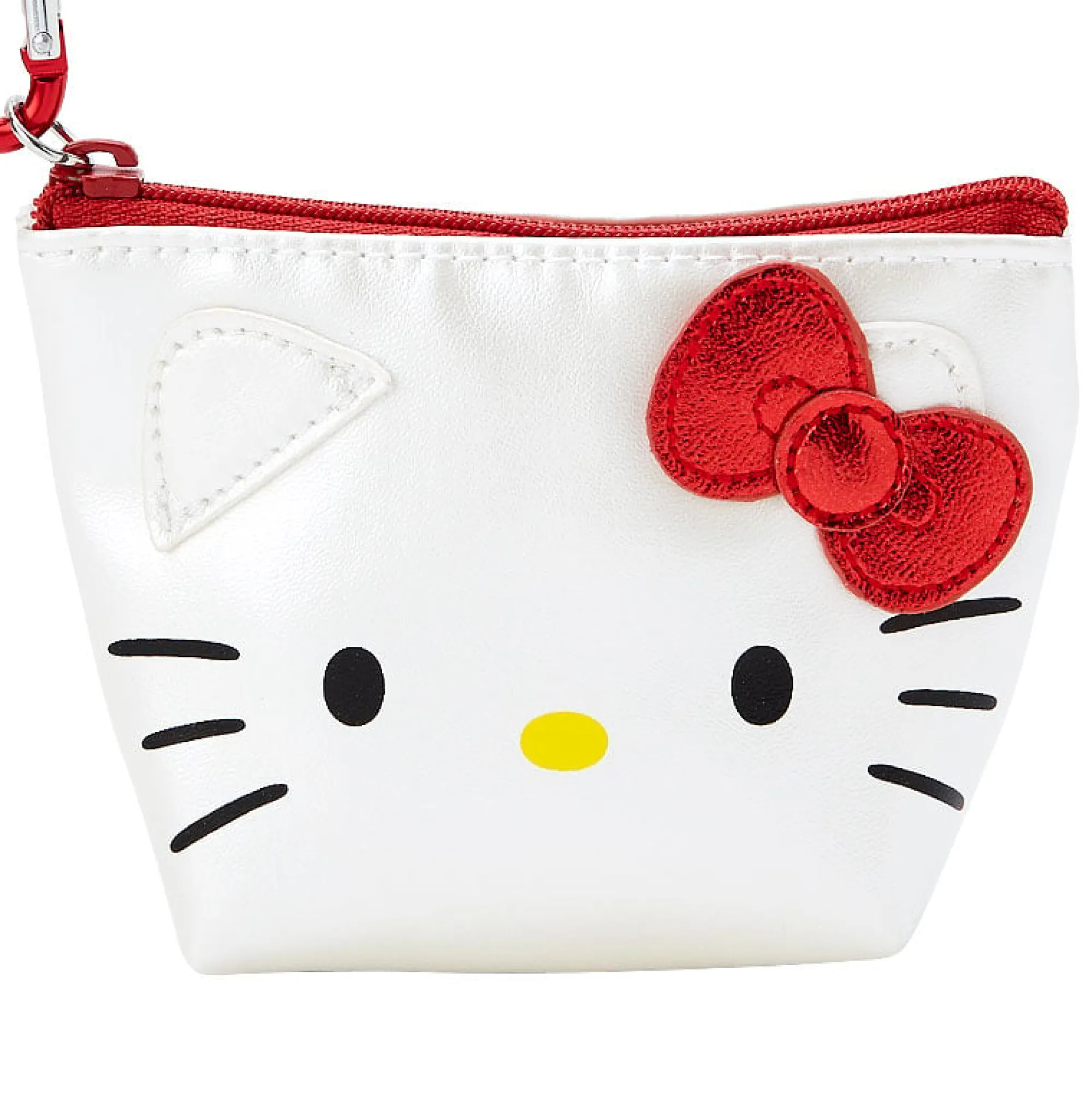 Japan Original Hello Kitty Mini Metallic Zipper Pouch