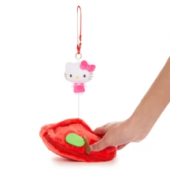 NAKAJIMA CORPORATION Hello Kitty Mini Pouch with Reel (5 Apples Tall Series)