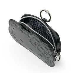 Japan Original Hello Kitty Mini Zipper Pouch (Silver Houndstooth Series)