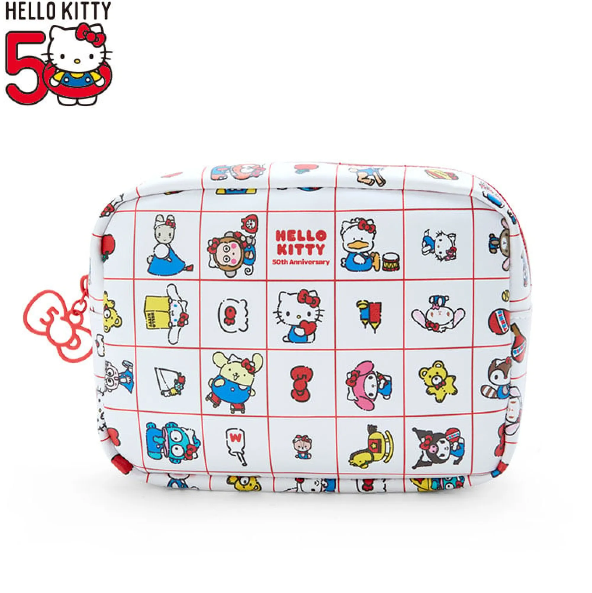 Japan Original Hello Kitty Mini Zipper Pouch (Hello, Everyone! Series)