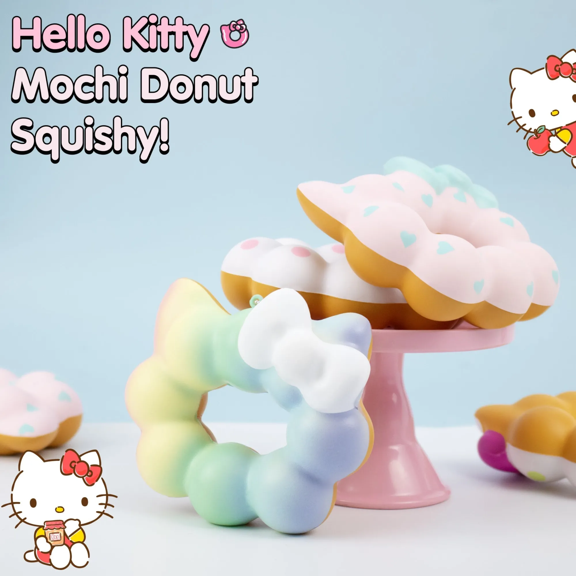 Hamee.com - Hamee US Hello Kitty Mochi Donut Squishy Keychain
