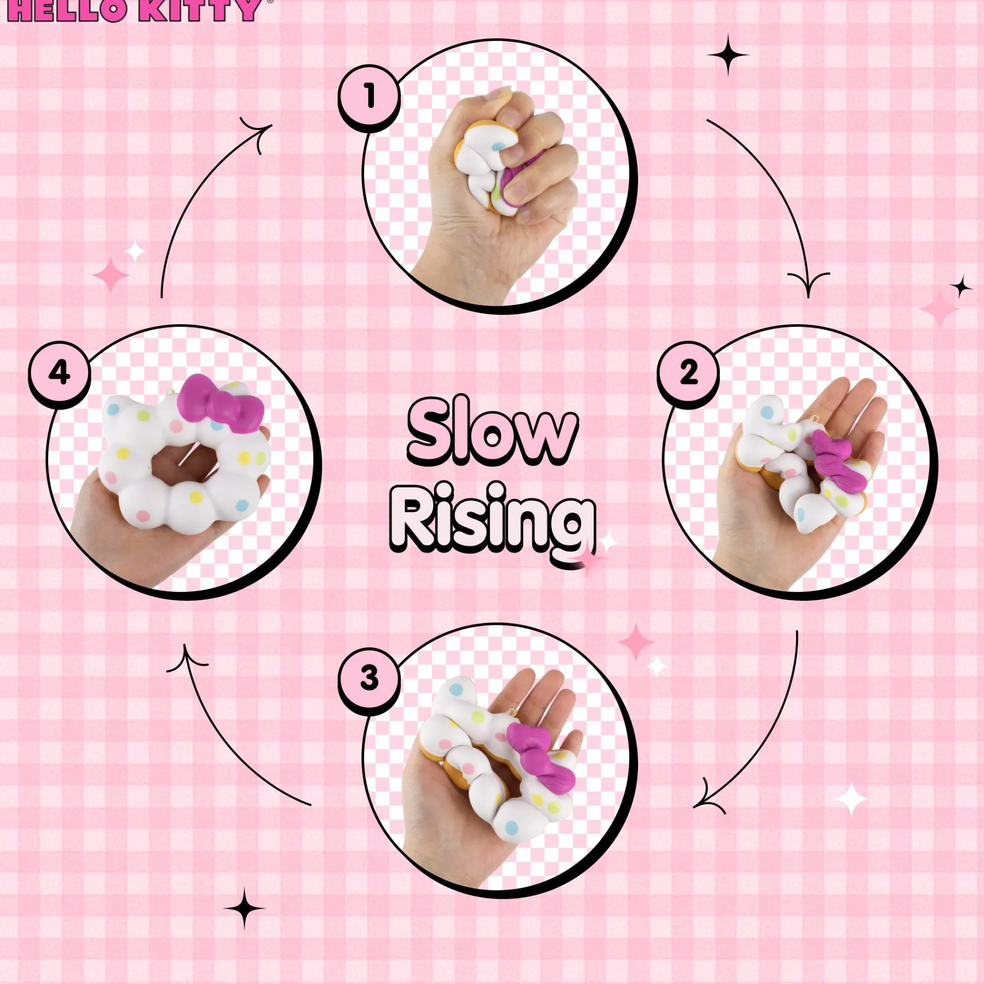 Hamee.com - Hamee US Hello Kitty Mochi Donut Squishy Keychain