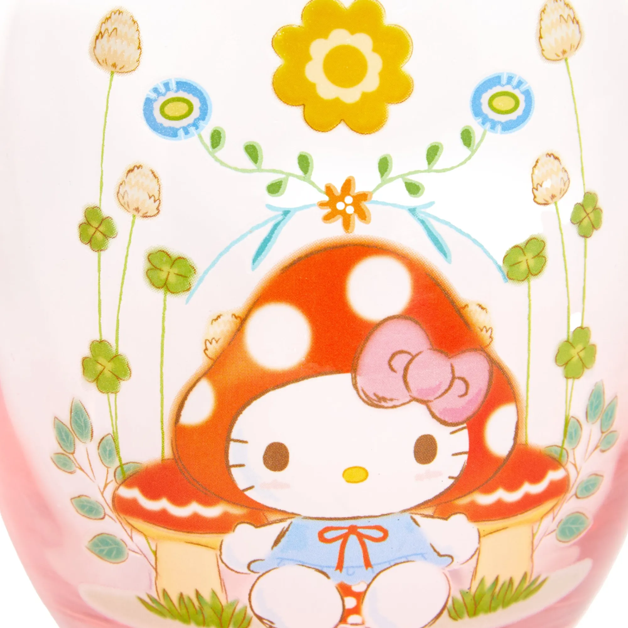 Silver Buffalo LLC Hello Kitty Mushroom Glass Tumbler