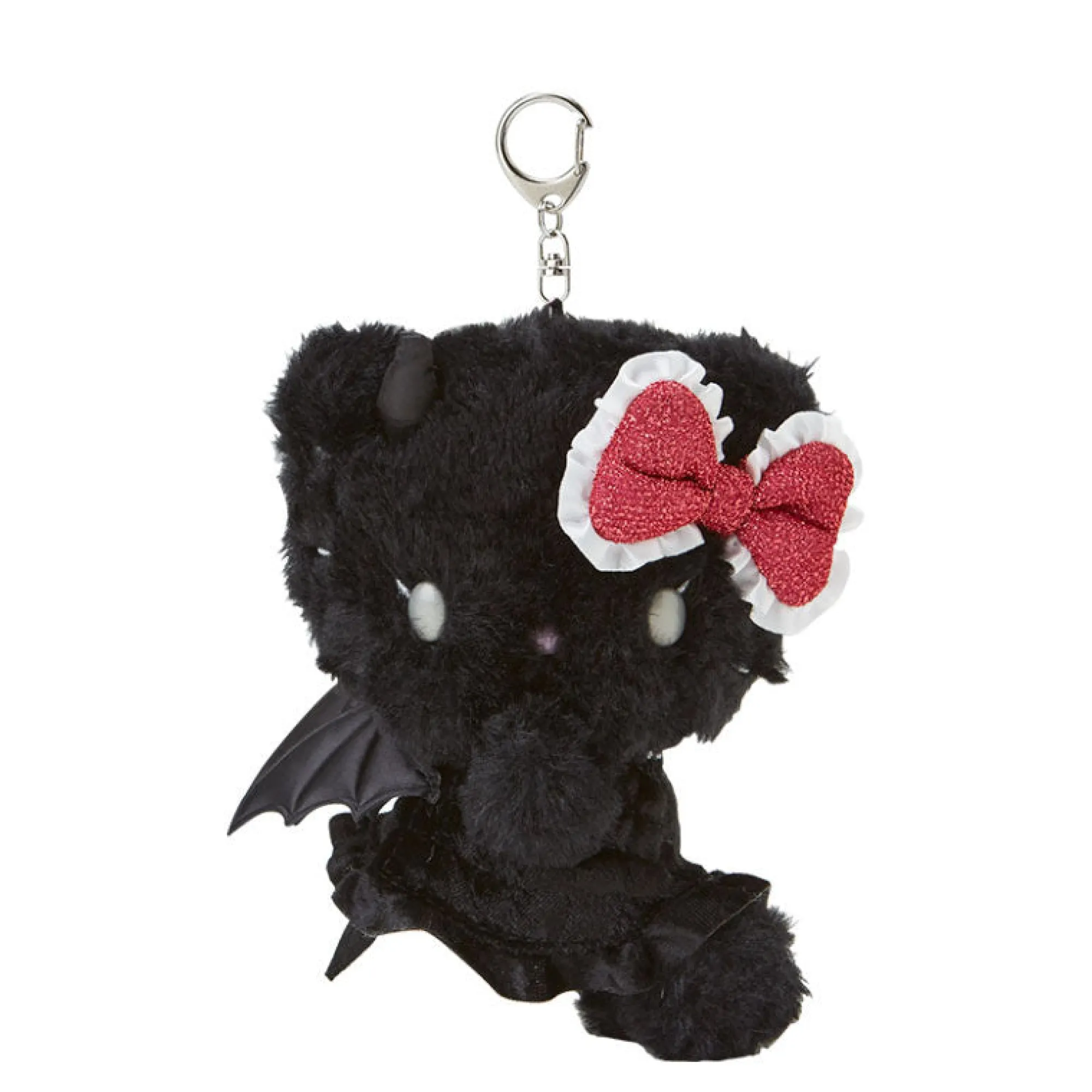 Japan Original Hello Kitty Naughty Plush Mascot Keychain (Naughty and Nice Series)