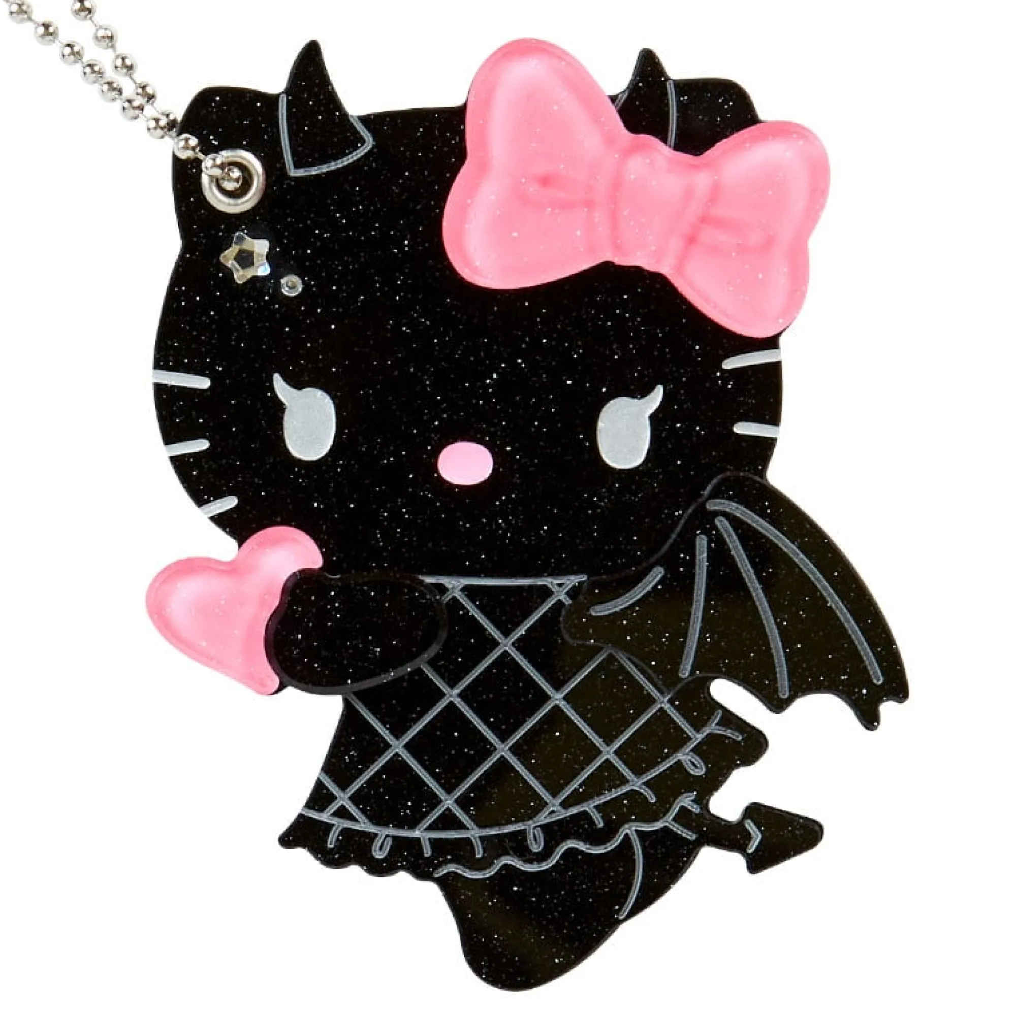 Japan Original Hello Kitty Naughty Sliding Mini Mirror (Naughty and Nice Series)