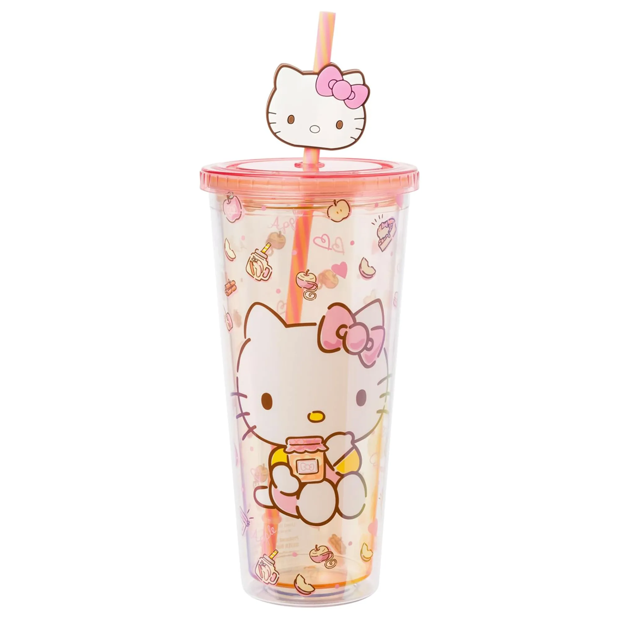 Silver Buffalo Hello Kitty 24oz Apples & Cinnamon Travel Tumbler