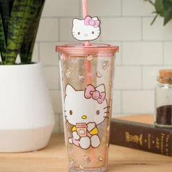 Silver Buffalo Hello Kitty 24oz Apples & Cinnamon Travel Tumbler