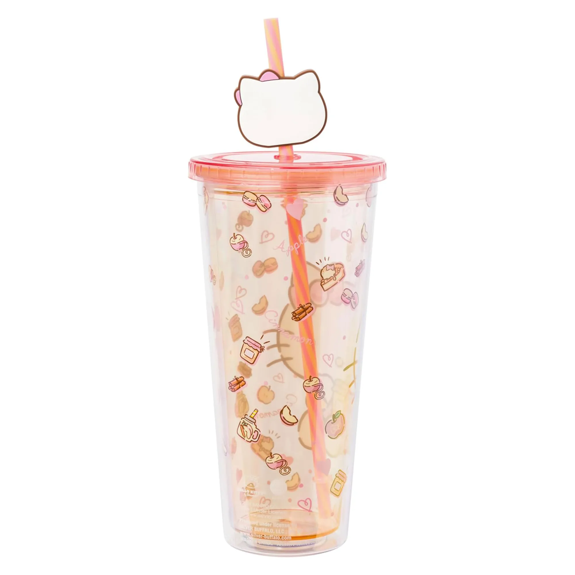 Silver Buffalo Hello Kitty 24oz Apples & Cinnamon Travel Tumbler