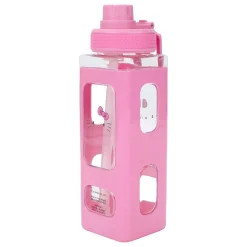 BIOWORLD Hello Kitty 24oz Square Travel Water Bottle
