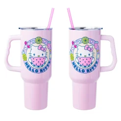 Silver Buffalo Hello Kitty 40oz Stainless Steel Travel Tumbler (Kawaii Fruit)