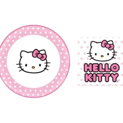 Silver Buffalo Hello Kitty Paper Napkin & Plate 32-pc Party Pack (Pink Dots)