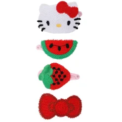 BIOWORLD Hello Kitty 4-pc Crochet Hair Clip Set