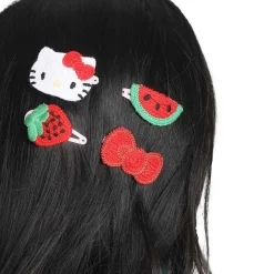 BIOWORLD Hello Kitty 4-pc Crochet Hair Clip Set
