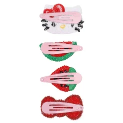 BIOWORLD Hello Kitty 4-pc Crochet Hair Clip Set