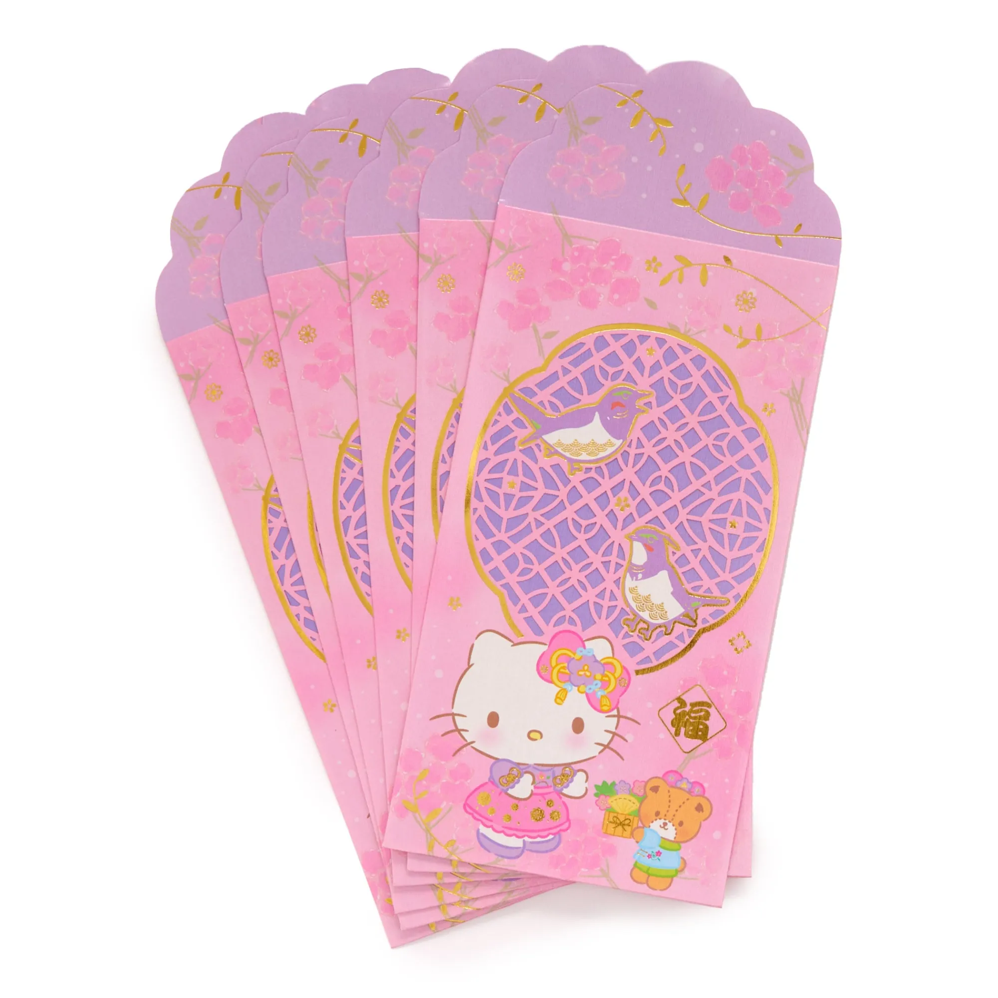 Global Original Hello Kitty 6-pc Laser-Cut Enclosure Envelopes