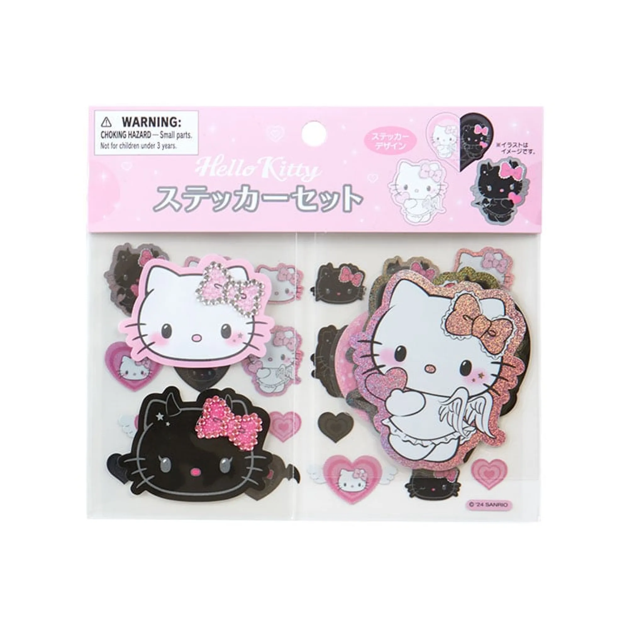 Japan Original Hello Kitty 29-Pc Mini Sticker Pack (Naughty and Nice Series)