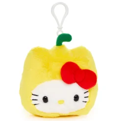 NAKAJIMA CORPORATION Hello Kitty Pepper Plush Mascot Clip (Fruit & Veggie Series)