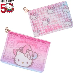 Japan Original Hello Kitty 2-Piece Pouch Set 50th Anniv. (Fashionable Ribbons Series)