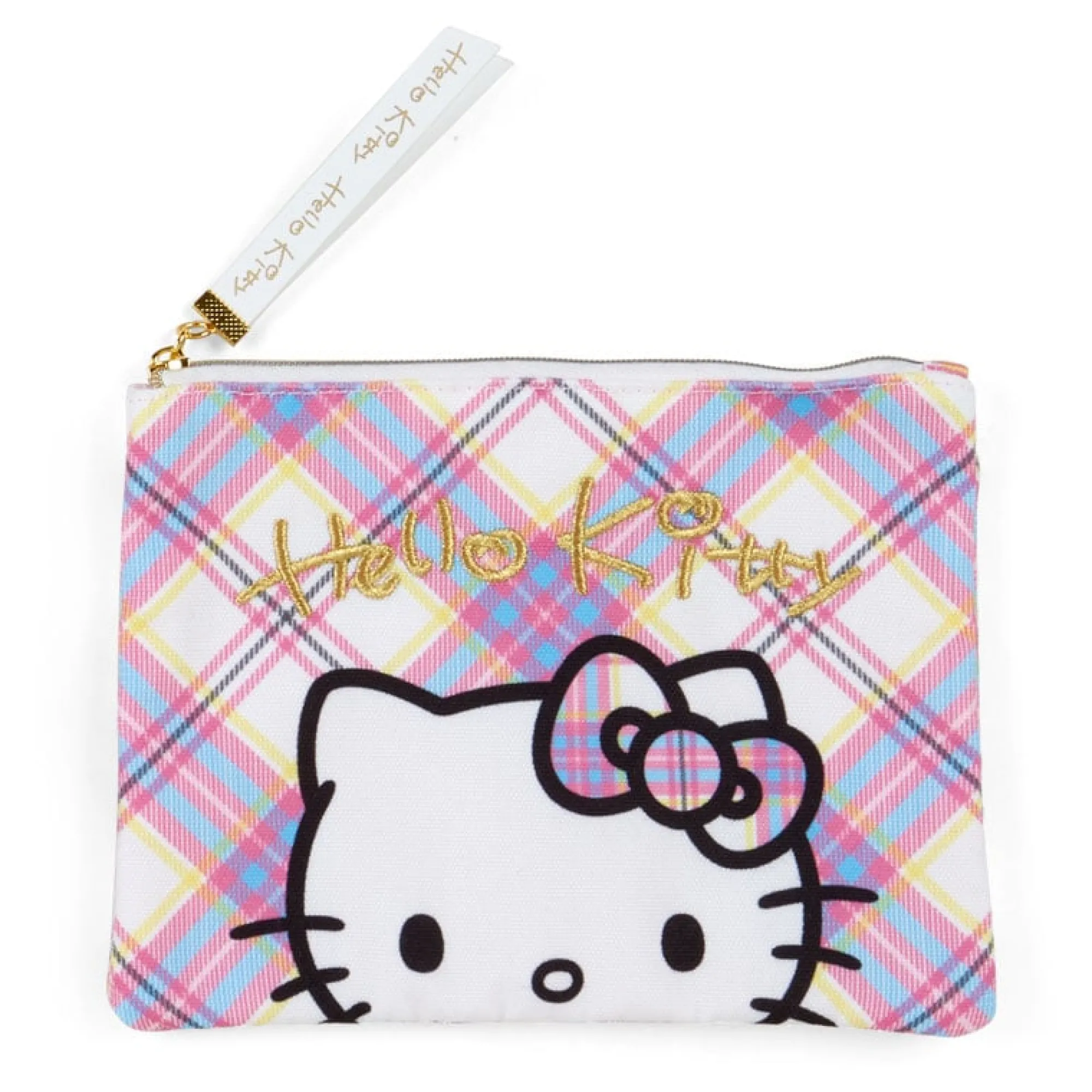 Japan Original Hello Kitty 2-Piece Pouch Set (Hello Kitty Dress Tartan Series)