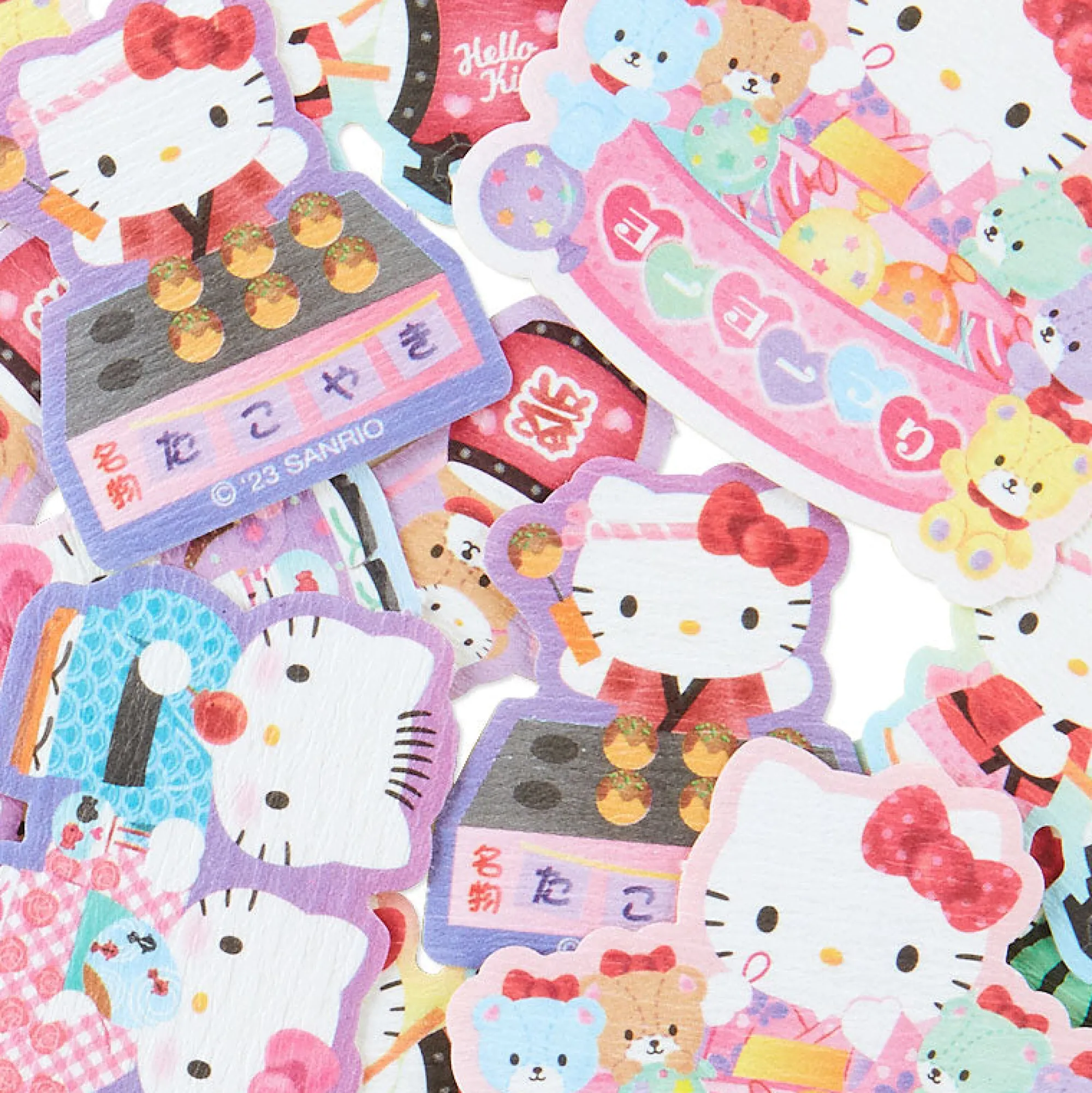 Japan Original Hello Kitty 30-Piece Summer Lantern Mini Sticker Pack