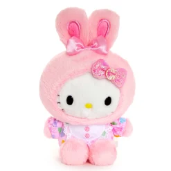 NAKAJIMA CORPORATION Hello Kitty Pink Bean Doll Plush (Spring Bunny)