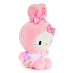 NAKAJIMA CORPORATION Hello Kitty Pink Bean Doll Plush (Spring Bunny)