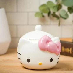 Silver Buffalo Hello Kitty Pink Bow Ceramic Storage Jar