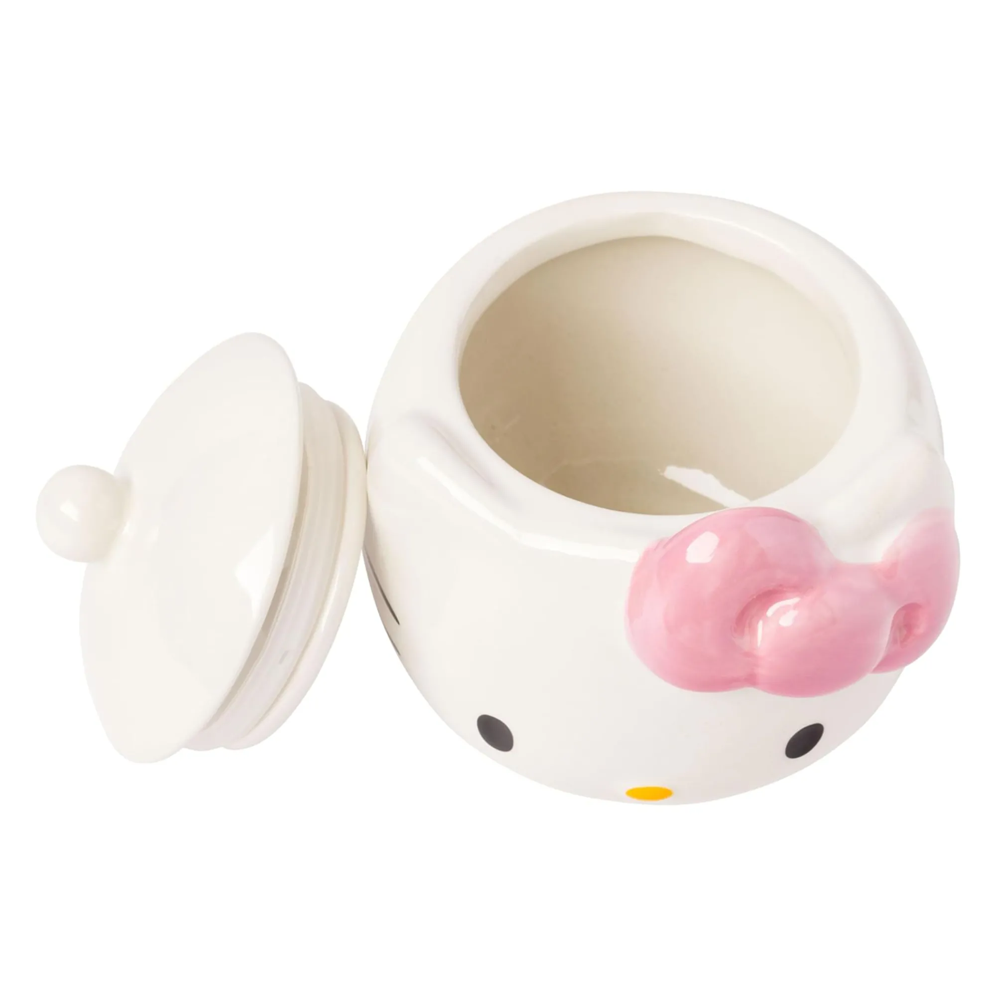 Silver Buffalo Hello Kitty Pink Bow Ceramic Storage Jar