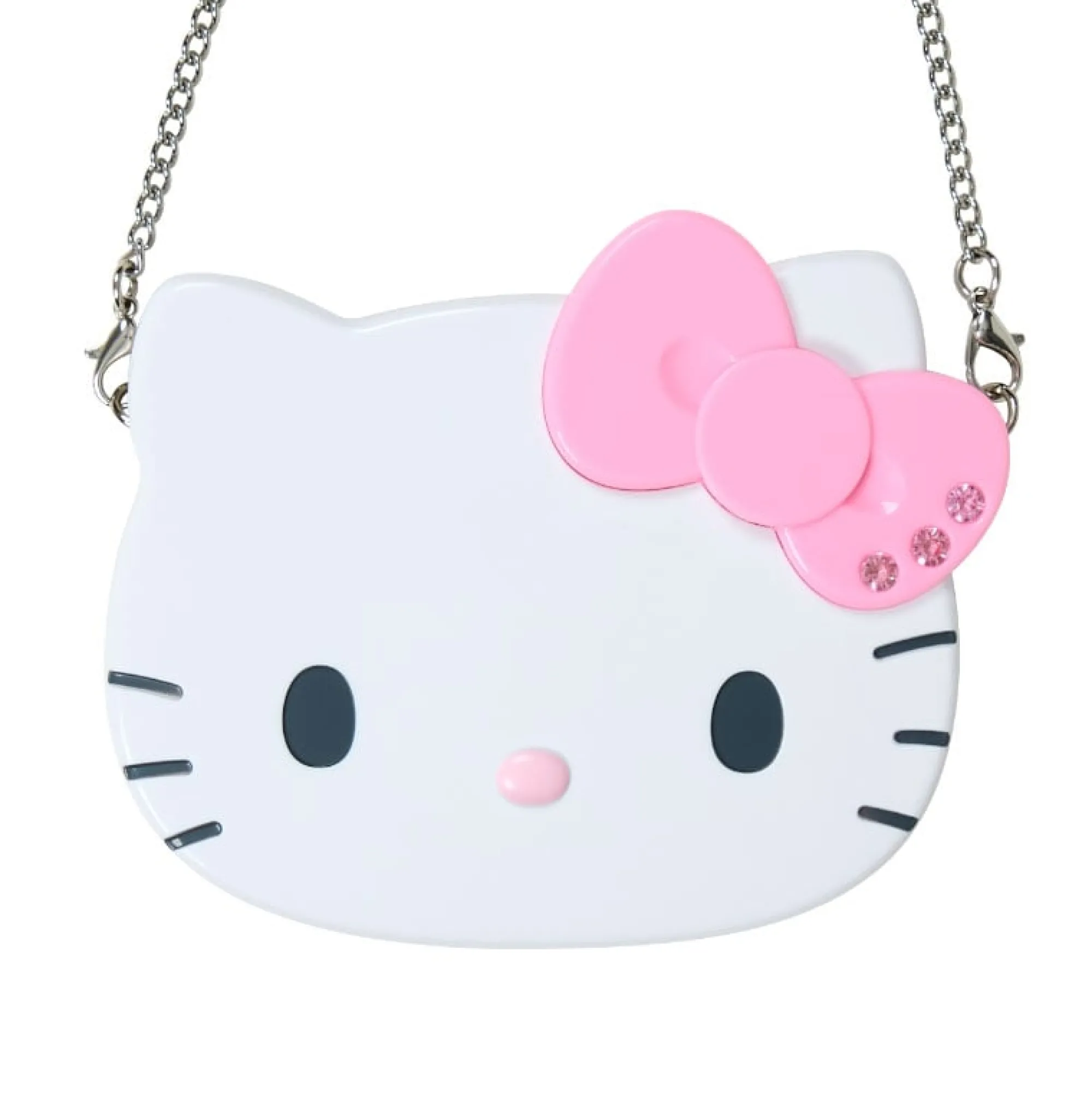 Japan Original Hello Kitty Pink Compact Mirror (I Love Hello Kitty Series)