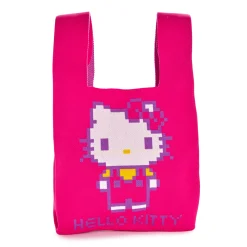 NAKAJIMA CORPORATION Hello Kitty Pink Knit Shopper Bag (Retro Pixel Series)