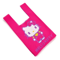 NAKAJIMA CORPORATION Hello Kitty Pink Knit Shopper Bag (Retro Pixel Series)
