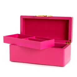 JACMEL JEWELRY INC Hello Kitty Pink Lacquered Jewelry Box Organizer