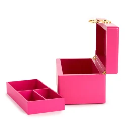 JACMEL JEWELRY INC Hello Kitty Pink Lacquered Jewelry Box Organizer