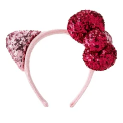 Japan Original Hello Kitty Pink Sequined Ear Headband