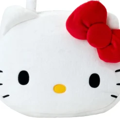 Japan Original Hello Kitty Plush Face Tote Bag
