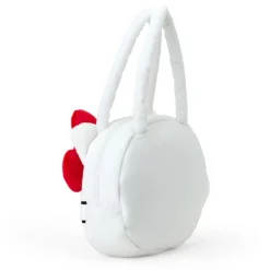 Japan Original Hello Kitty Plush Face Tote Bag