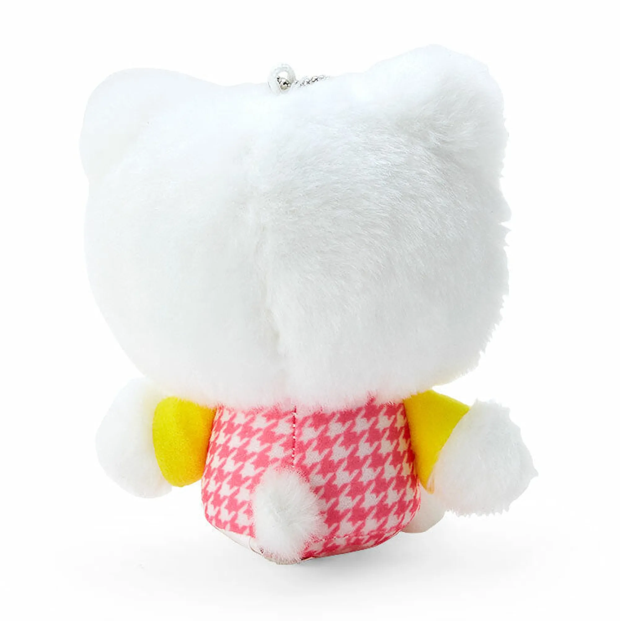 Japan Original Hello Kitty Plush Mascot Keychain (Floral Houndstooth Series)
