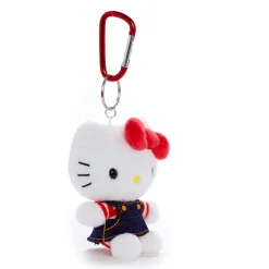 NAKAJIMA CORPORATION Hello Kitty Plush Mascot Keychain (Denim Jumper)