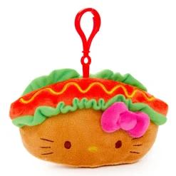 NAKAJIMA CORPORATION Hello Kitty Plush Mascot Clip (Hot Dog)